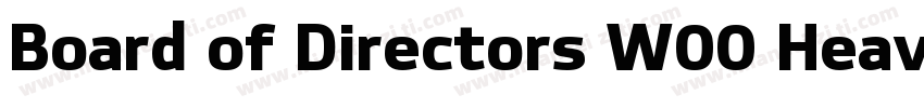 Board of Directors W00 Heavy字体转换